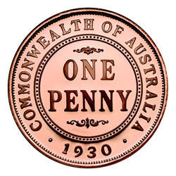 Tuvalu 2005 $1 1930 Penny 75th Anniversary Copper Plated 1oz Silver Proof Coin