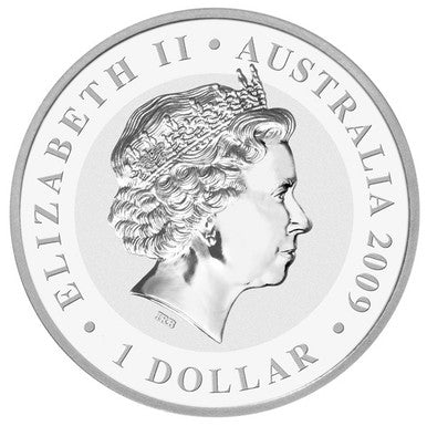 2009 $1 Australian Koala 1oz Silver Gilded Coin