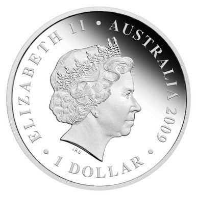 2009 $1 Swimming Australia Celebrating 100 Years of Excellence 1oz Silver Coloured Proof Coin