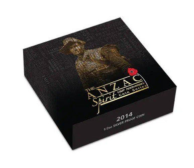 2014 50c The ANZAC Spirit 100th Anniversary First Convoy 1/2oz Silver Coloured Proof Coin