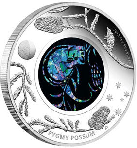 2013 $1 Australian Opal The Pygmy Possum 1oz Silver Proof Coin