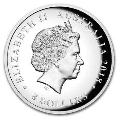 2018 $8 The Australian Silver Swan 5oz Silver High Relief Proof Coin