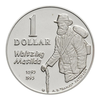 1995 $1 Waltzing Matilda Silver Proof Coin