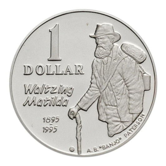 1995 $1 Waltzing Matilda Silver Proof Coin