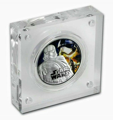Niue 2016 $2 Star Wars Captain Phasma 1oz Silver Coloured Proof Coin