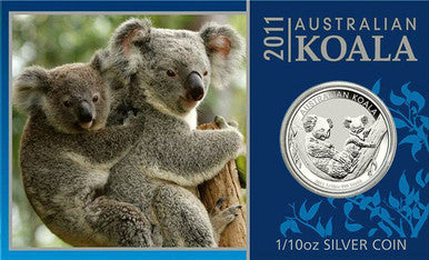 2011 10c Australian Koala 1/10oz Silver Coin