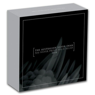 2018 $8 The Australian Silver Swan 5oz Silver High Relief Proof Coin
