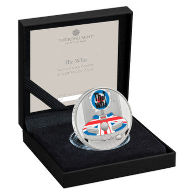 UK 2021 £2 The Who 1oz Silver Coloured Proof Coin