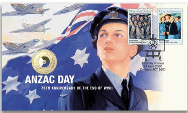 2020 $2 ANZAC Day 75th Anniversary of The End of WWII PNC