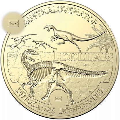 2022 $1 Australian Dinosaurs Limited Edition 'DINO' and Envelope Privy Mark 5 Coin PNC