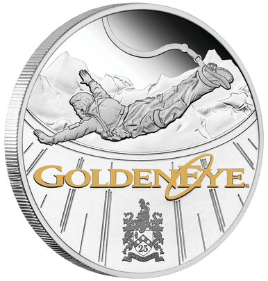 Tuvalu 2020 $1 James Bond 007 Goldeneye 1oz Silver Proof Coin
