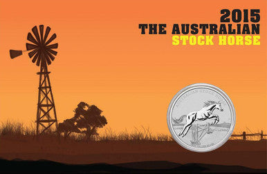 2015 $1 The Australian Stock Horse 1oz Silver Uncirculated Coin