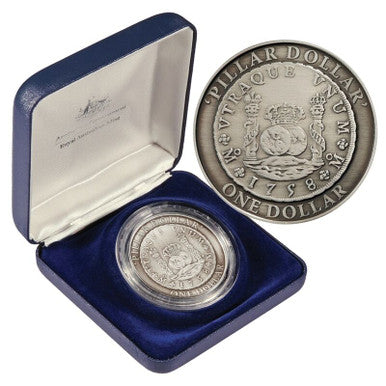 2006 $1 1758 Pillar Dollar Silver Antiqued Coin