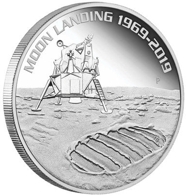 2019 $1 50th Anniversary of The Moon Landing 1oz Silver Proof Coin