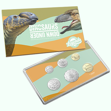 2022 Dinosaurs Down Under Uncirculated 6 Coin Set Legends Edition