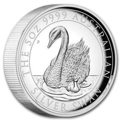 2018 $8 The Australian Silver Swan 5oz Silver High Relief Proof Coin