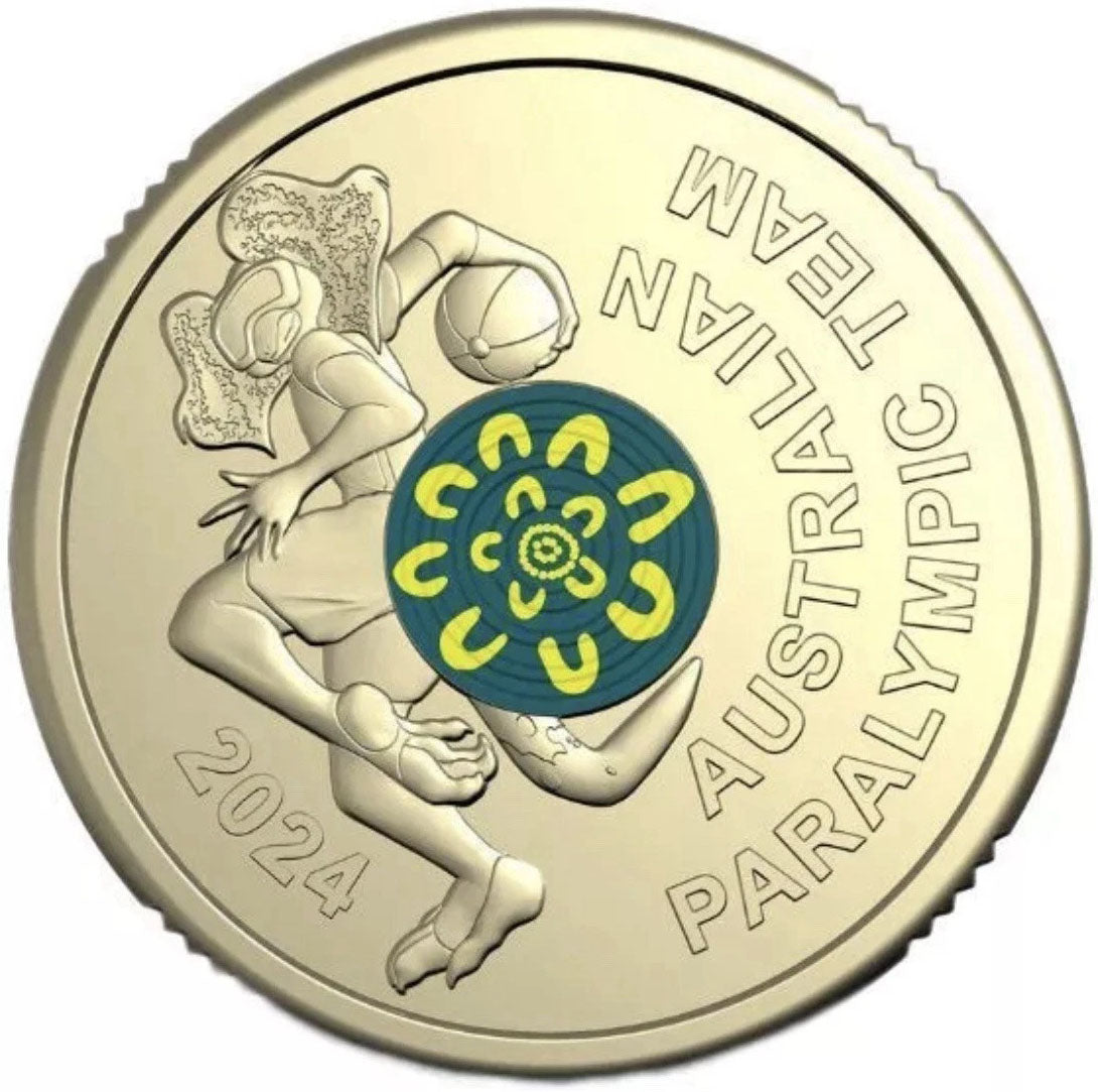 2024 $2 Australian Paralympic Team Coloured Uncirculated Coin