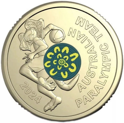 2024 $2 Australian Paralympic Team Coloured Uncirculated Coin