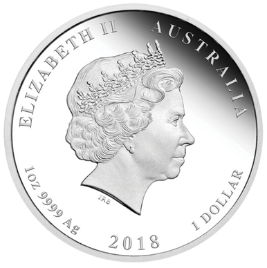 2018 $1 Royal Wedding 1oz Silver Coloured Proof Coin