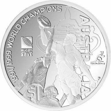 NZ 2011 Rugby World Cup Champions Limited Edition International 1oz Silver Proof 5 Coin Collection