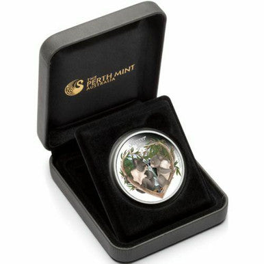 Tuvalu 2012 50c Forever Love Koala 1/2 Silver Coloured Proof Coin