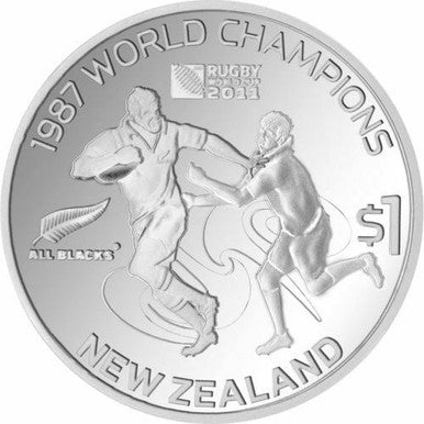 NZ 2011 Rugby World Cup Champions Limited Edition International 1oz Silver Proof 5 Coin Collection