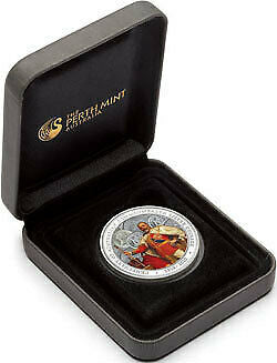 2010 $1 Centenary of Australian Commonwealth Silver Coinage 1oz Silver Coloured Proof Coin