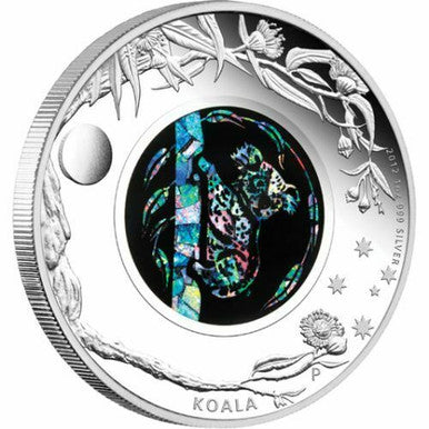 2012 $1 Australian Opal The Koala 1oz Silver Proof Coin