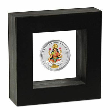Tuvalu 2017 $1 Happy Diwali 1oz Silver Coloured Coin