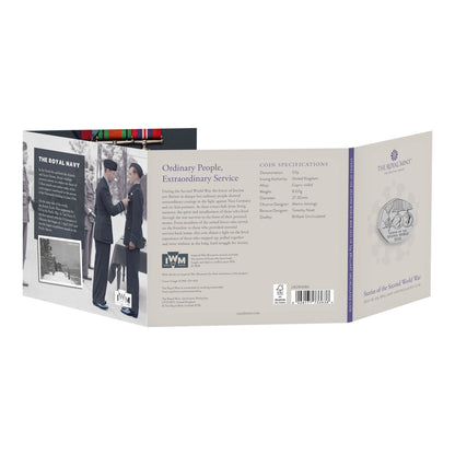 UK 2025 50p Stories of The Second World War Uncirculated Coin