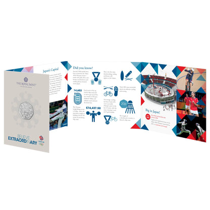 UK 2020 50p Team GB Tokyo 2020 Olympics Held In 2021 Uncirculated Coin
