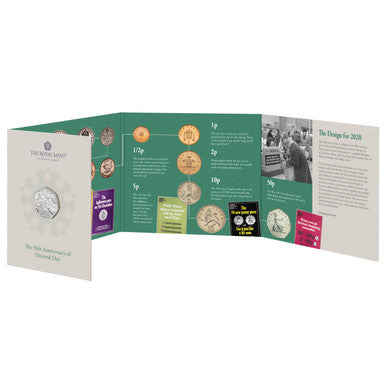UK 2021 50p The 50th Anniversary of Decimal Day Uncirculated Coin