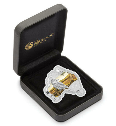 2012 $1 Australian Map Shaped Kookaburra 1oz Silver Coin