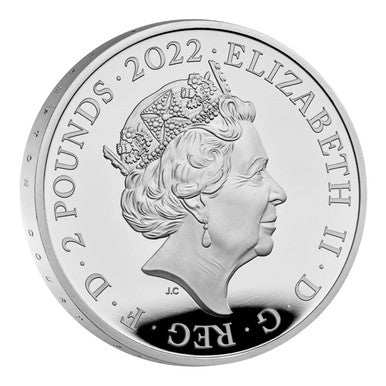 UK 2022 £2 Royal Tudor Beasts Lion of England 1oz Silver Proof