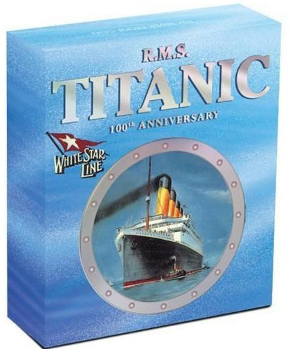 Tuvalu 2012 $1 R.M.S. Titanic 100th Anniversary 1oz Silver Coloured Proof Coin