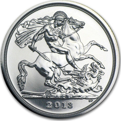 UK 2013 £20 The George and The Dragon Silver Uncirculated Coin