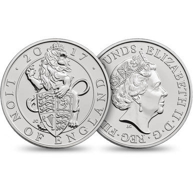 UK 2017 £5 The Queen's Beasts The Lion of England Uncirculated Coin