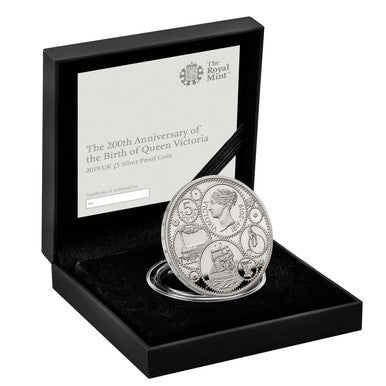 UK 2019 £5 The 200th Anniversary of The Birth of Queen Victoria Silver Proof Coin