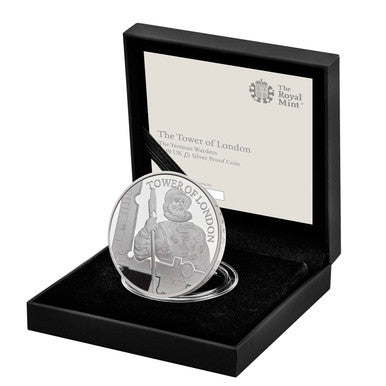 UK 2019 £5 The Tower of London The Yeoman Warders Silver Proof Coin
