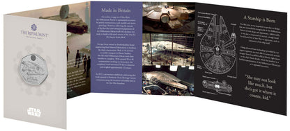 UK 2024 50p Star Wars Millennium Falcon Uncirculated Coin