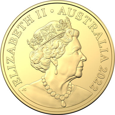 2022 20th Anniversary of Diary of a Wombat Deluxe Edition Book 20c CuNi Gold Plated Colour Printed Unc Coin
