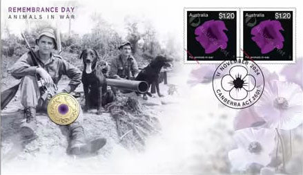 2024 $2 Remembrance Day Animals At War PNC